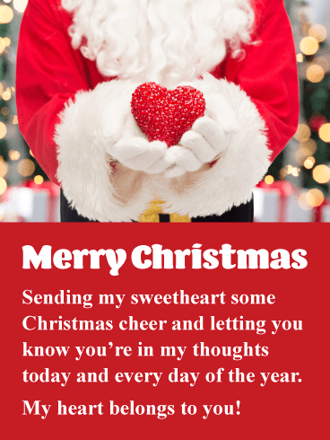 romantic merry christmas images for sweetheart