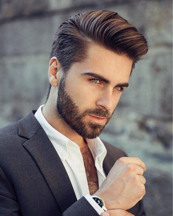 side line combed 2020 hairstyle for modern men