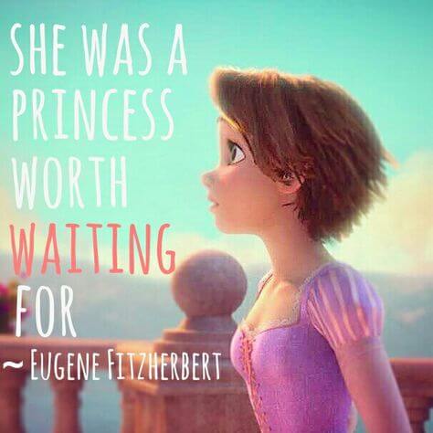 famous animated love movie Tangled cute and romantic love quote