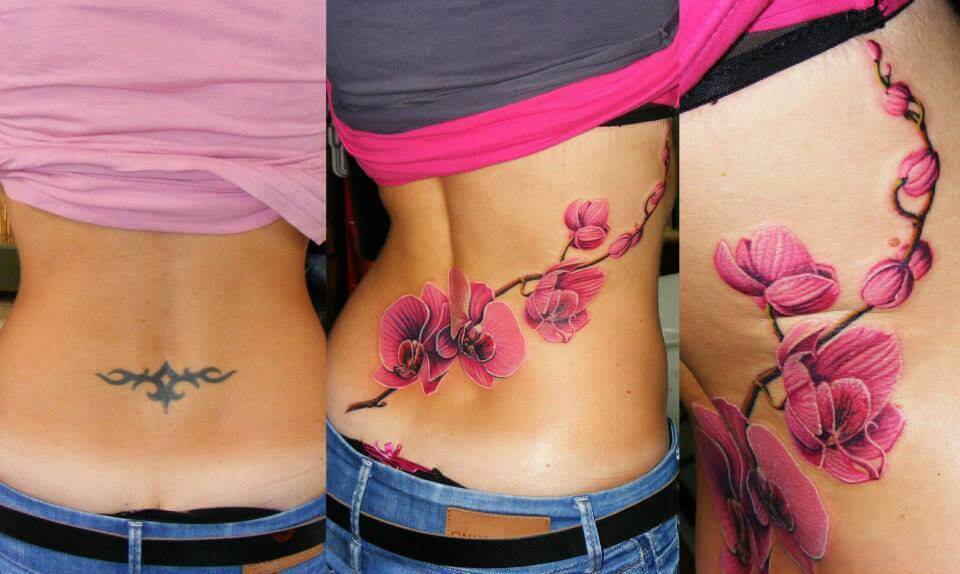 6. Underboob Flower Tattoo Cover Up - wide 10