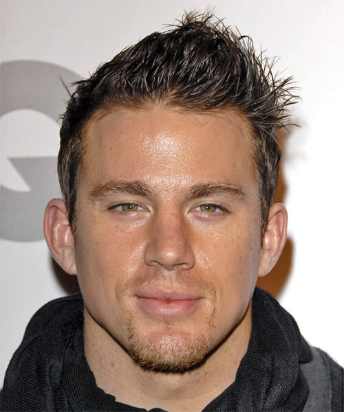 Channing Tatum spikes haircut