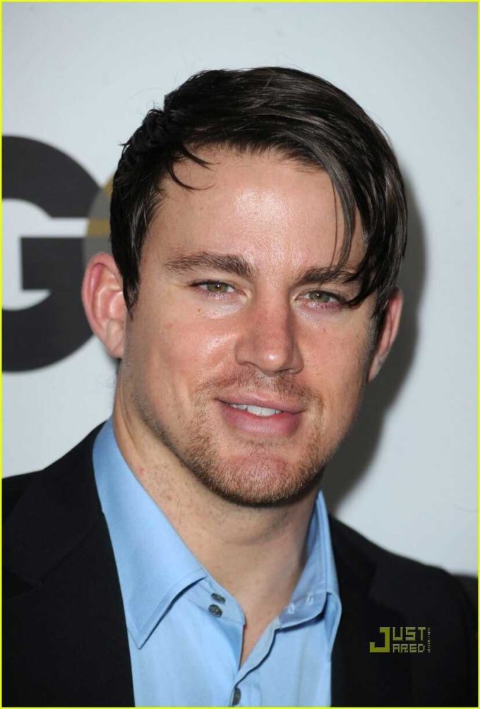 Channing Tatum's side bangs haircut