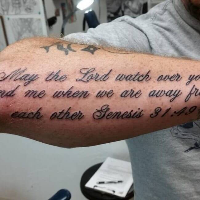 20+ Bible Scripture Tattoos On Arm for Men – EntertainmentMesh