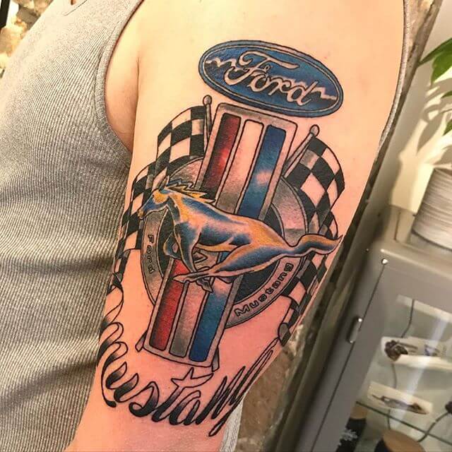 ford mustang logo tattoo ideas