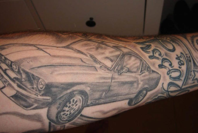 ford mustang tattoo image