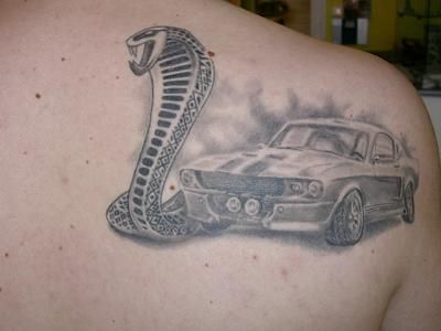 mustang cobra tattoo design
