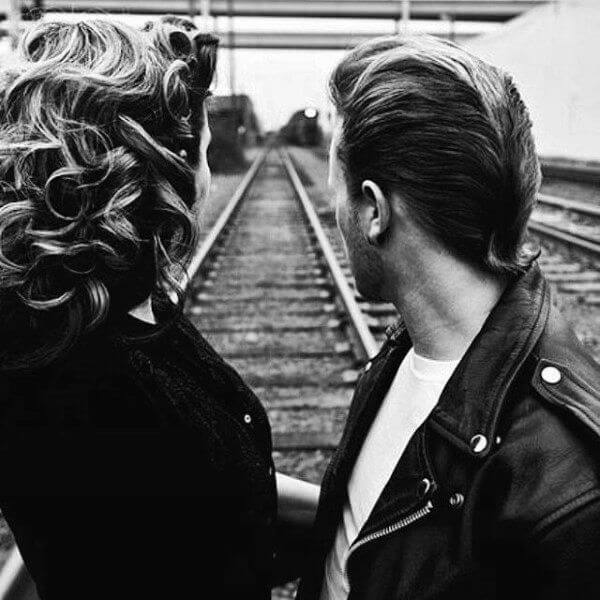 50s ducktail men's hair
