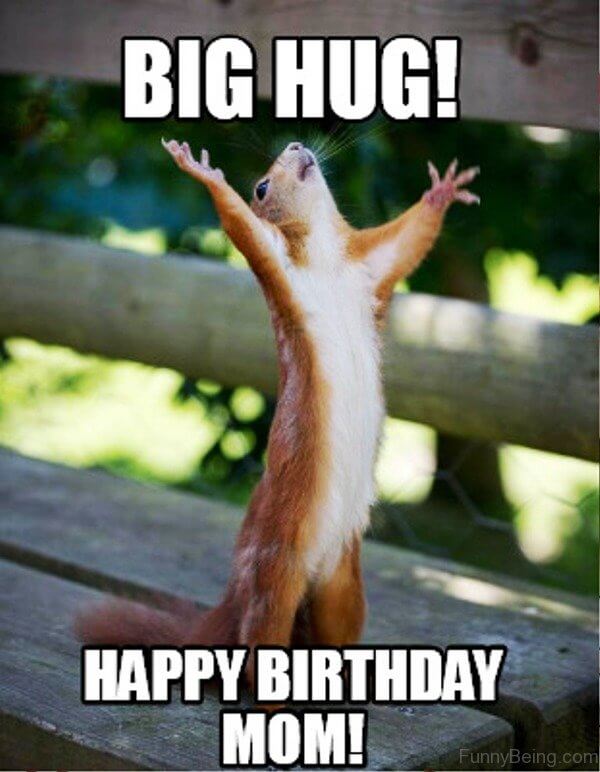 big hug for you mom happy birthday meme