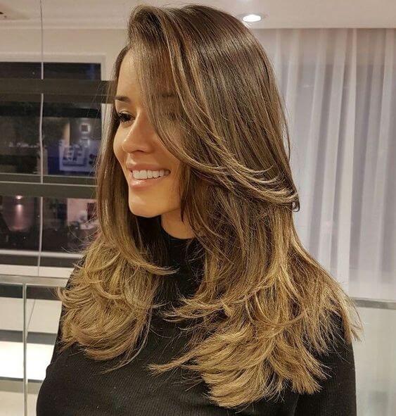 long feather haircut