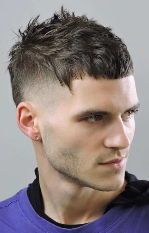 short fringe fade