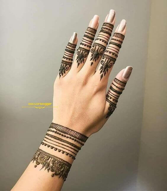 bridal wedding bracelet mehndi design