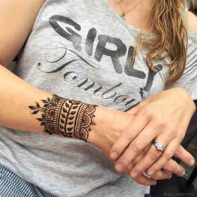 henna bracelet design by rachel goldman