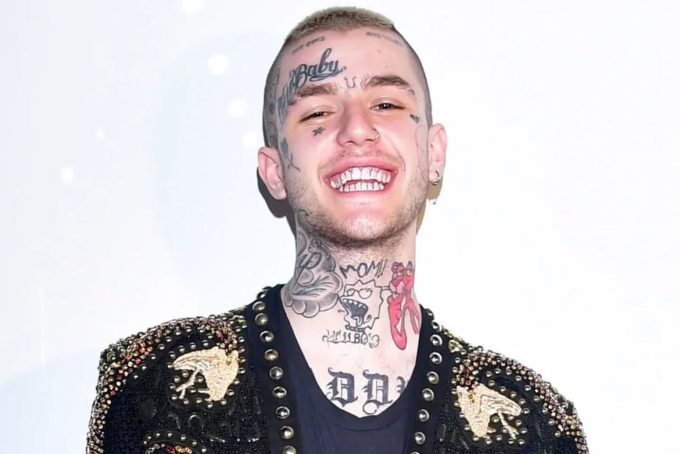 lil peep face and neck tattoo designs