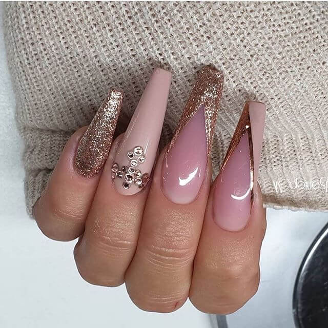 shimmery nail art 2020