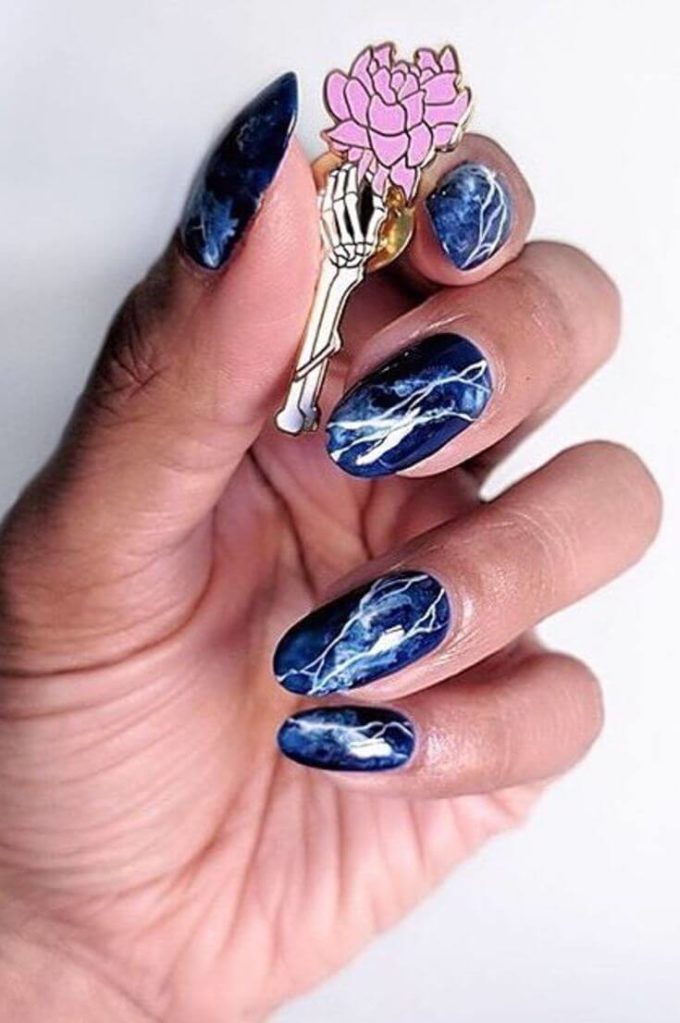 spring summer marble nail designs 2020