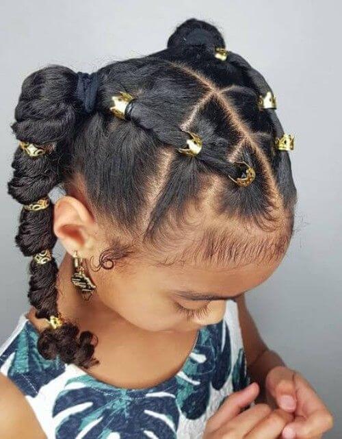 twisted ponytail hairstyle for girls
