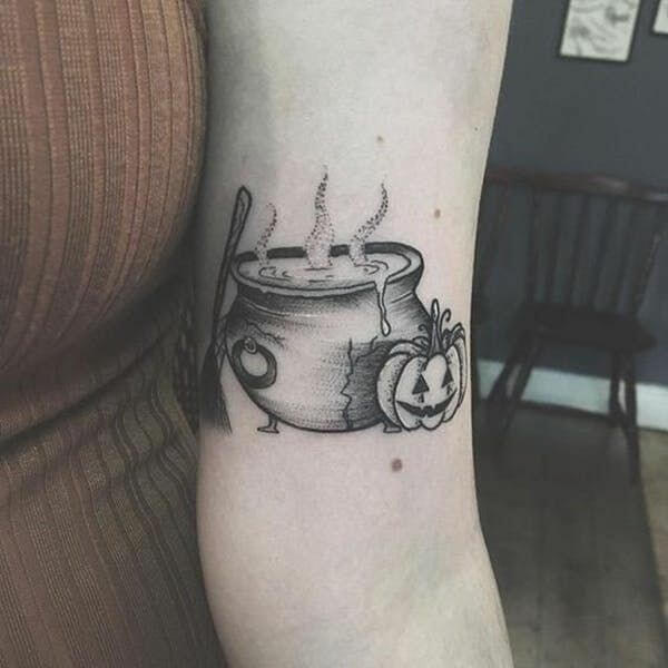 witches tattoo ideas for halloween