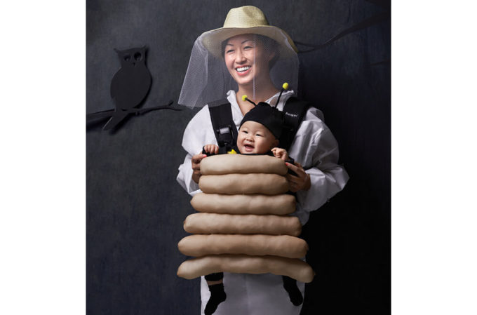 beehive baby carrier halloween costume idea