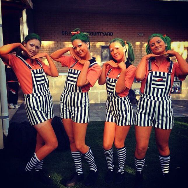 cool diy girls squad halloween costume ideas for 4