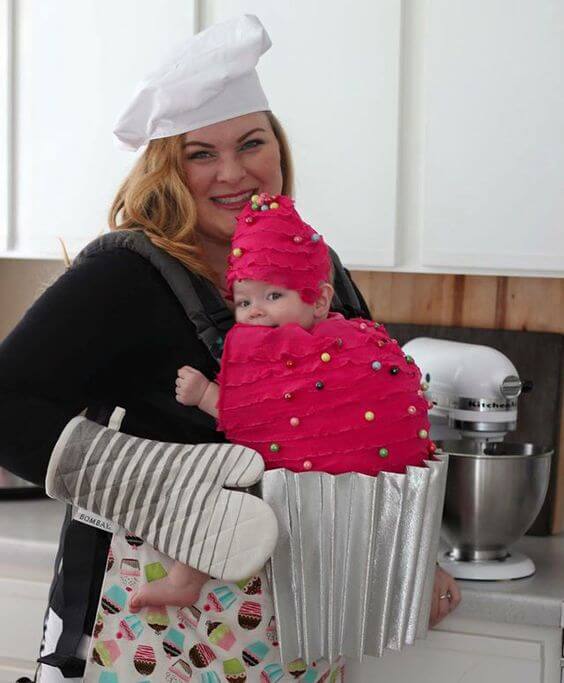 cupcake baby carrier halloween costume idea