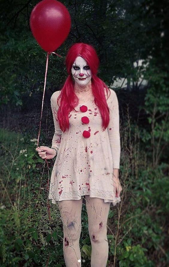 diy creepy pennywise costume idea
