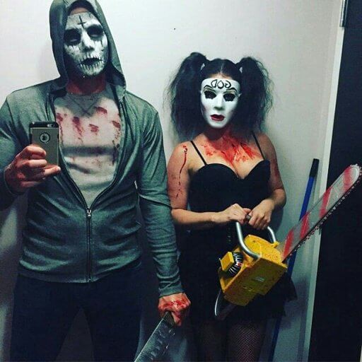 diy creepy purge halloween costume idea