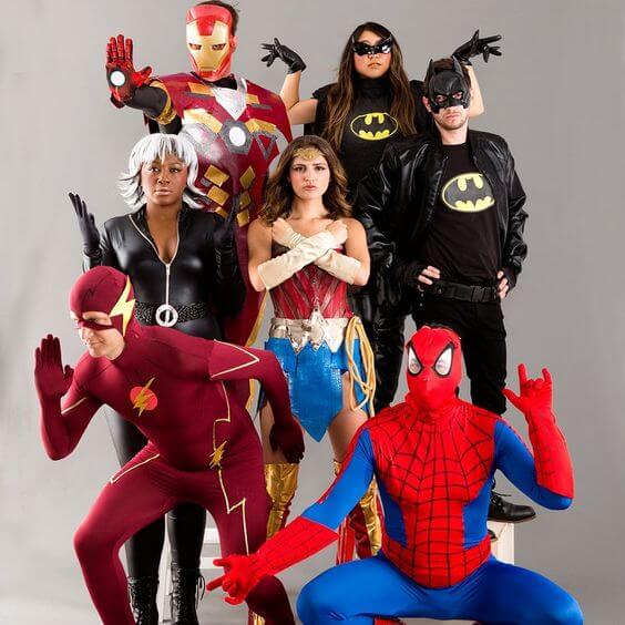 homemade movie superheros group halloween costume ideas for 7