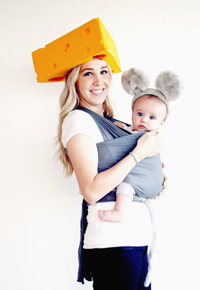 mouse baby carrier halloween costume idea