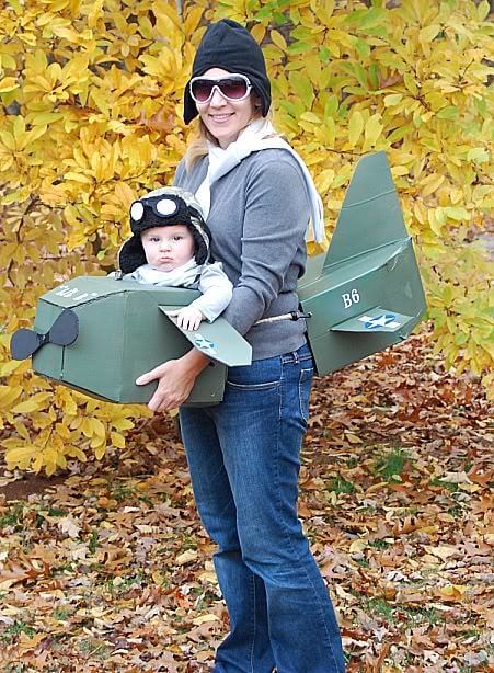 pilot baby carrier halloween costume idea