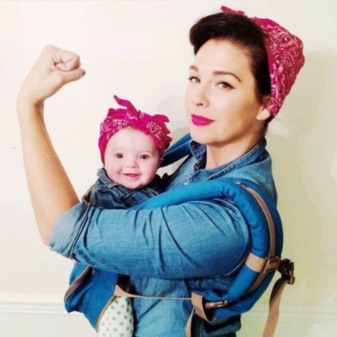 we've got this baby carrier halloween costume idea