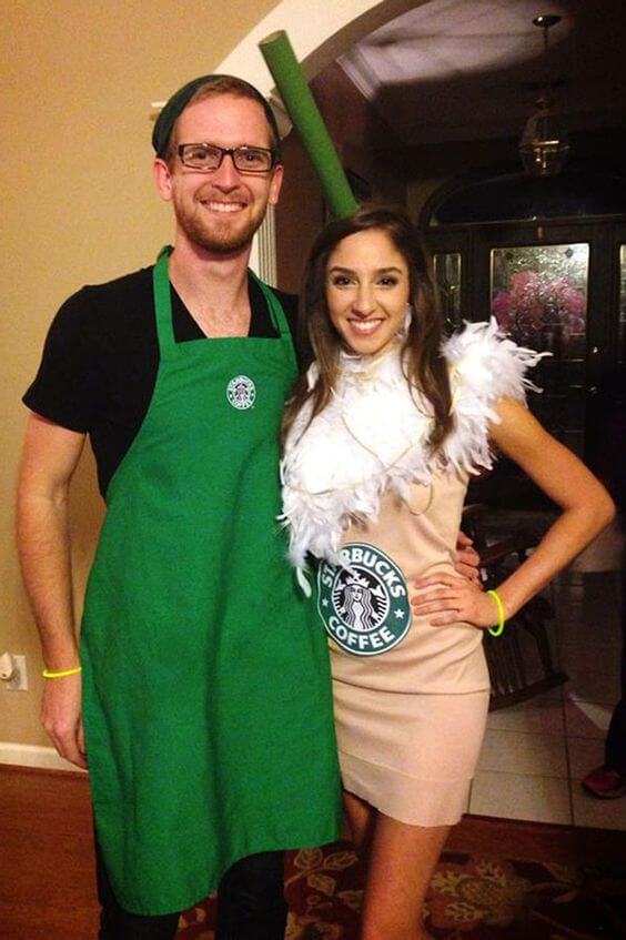 Starbucks couples Halloween costumes