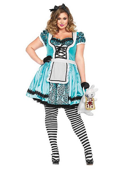 alice in wonderland homemade plus size halloween costume idea