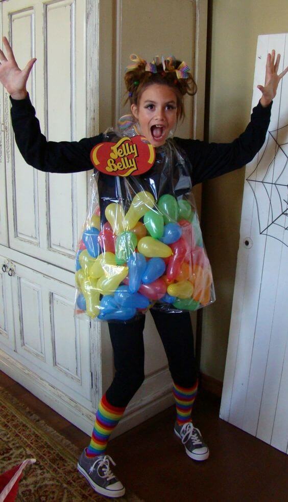 bag of jelly beans costume idea for halloween