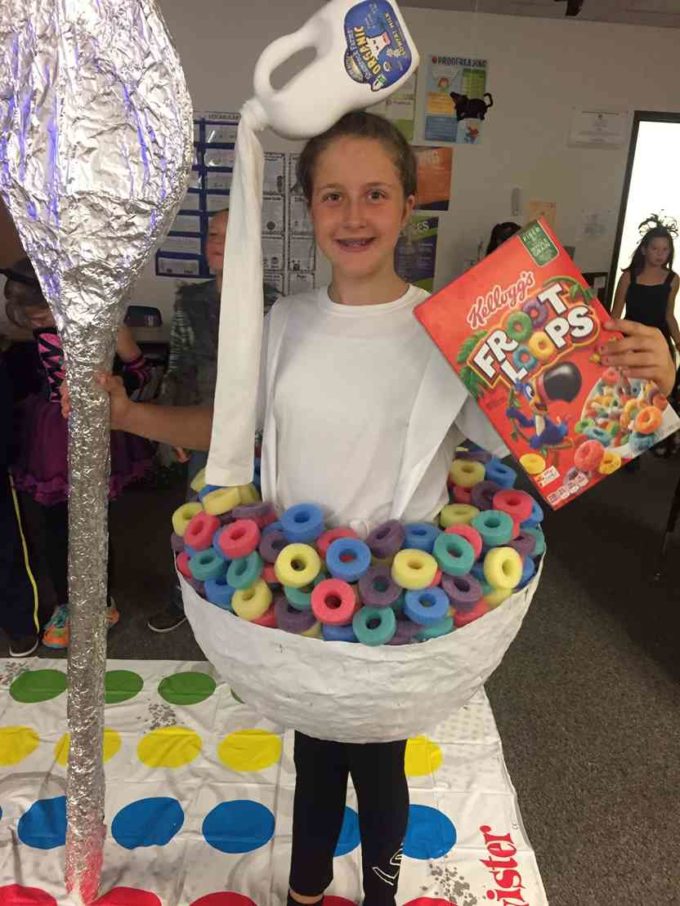 fruit loops cereal bowl with milk bottle halloween costume idea