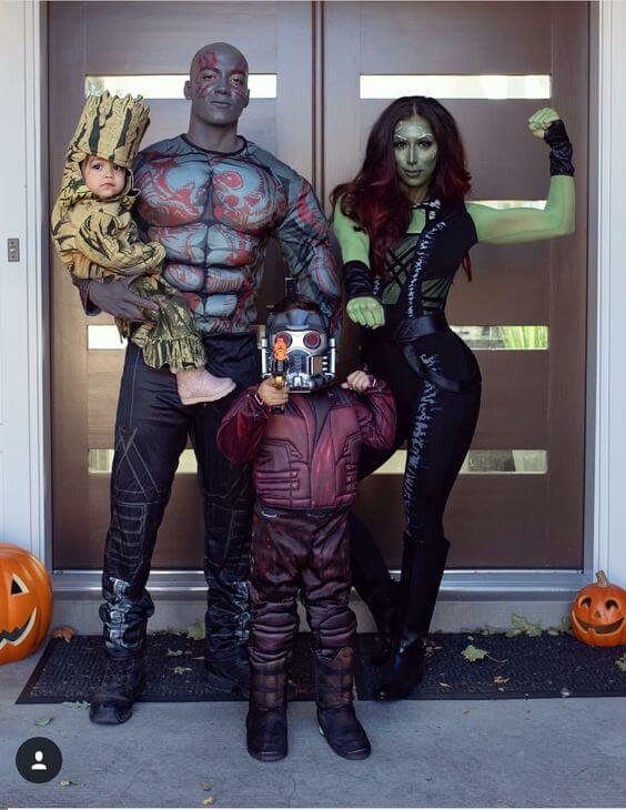 guardians of the galaxy family halloween costumes ideas