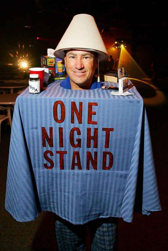 hilarious one night stand halloween costume idea for men