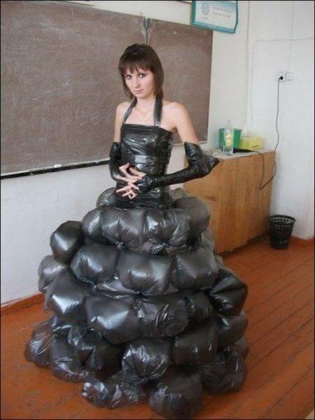 plastic bags costume idea for halloween