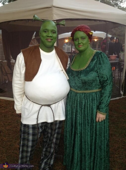 princess fiona homemade plus size halloween costume idea