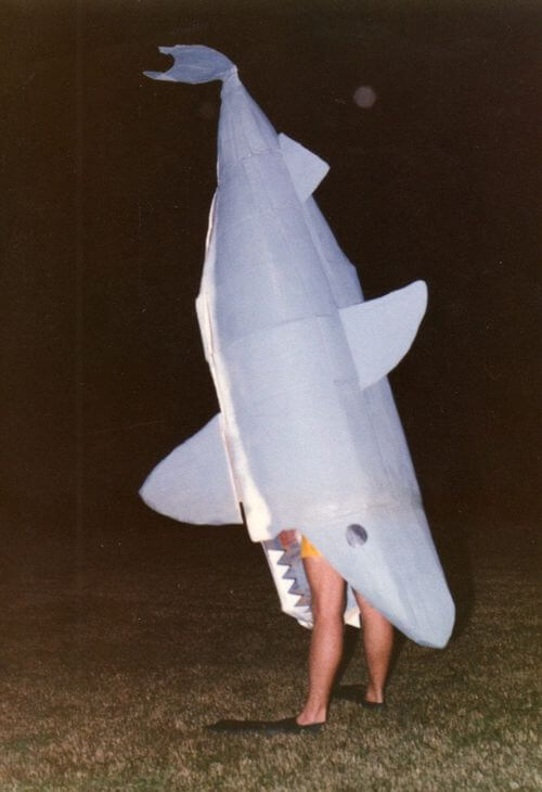 shark eating person costume idea for halloween