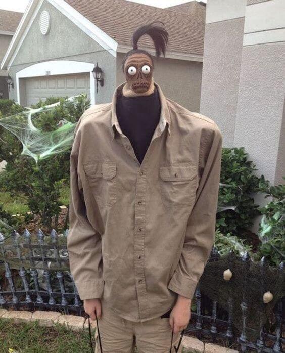 shrunken head beetlejuice costume idea for halloween