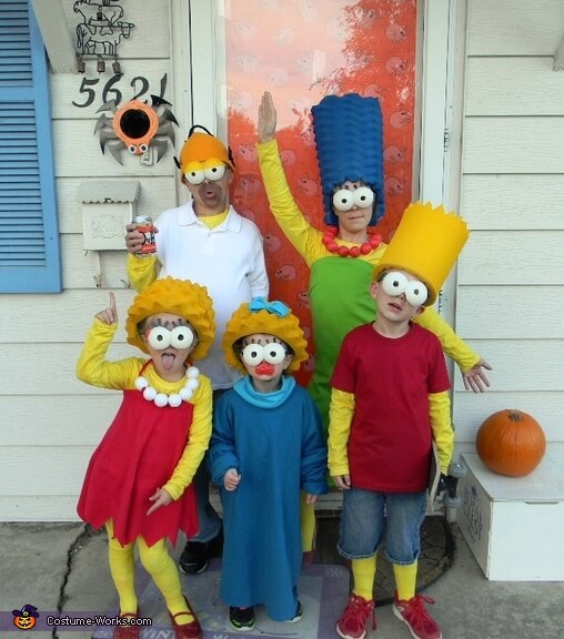 simpsons family halloween costumes ideas