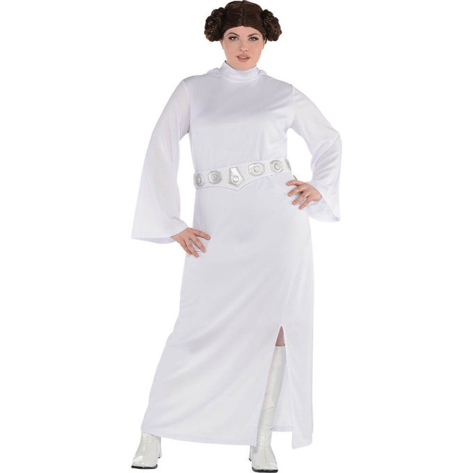 star wars princess leia home made plus size halloween costume idea