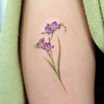 freesia flower tattoo