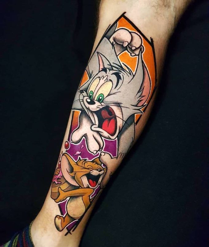 25+ Tom And Jerry Tattoo Ideas For Cartoon Fans EntertainmentMesh