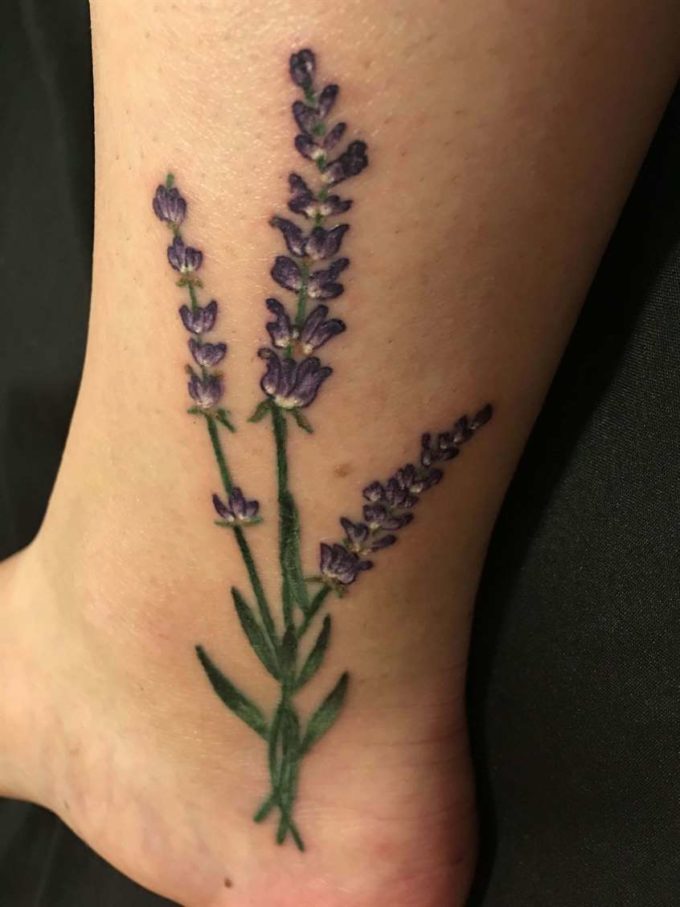 20 Delicate Lavender Sprig Tattoo Ideas EntertainmentMesh