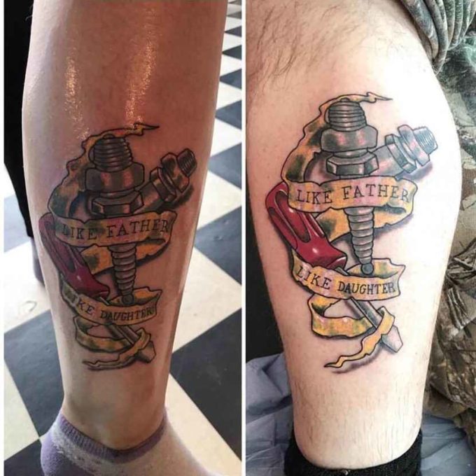 20+ Matching Father Daughter Tattoos Ideas – EntertainmentMesh