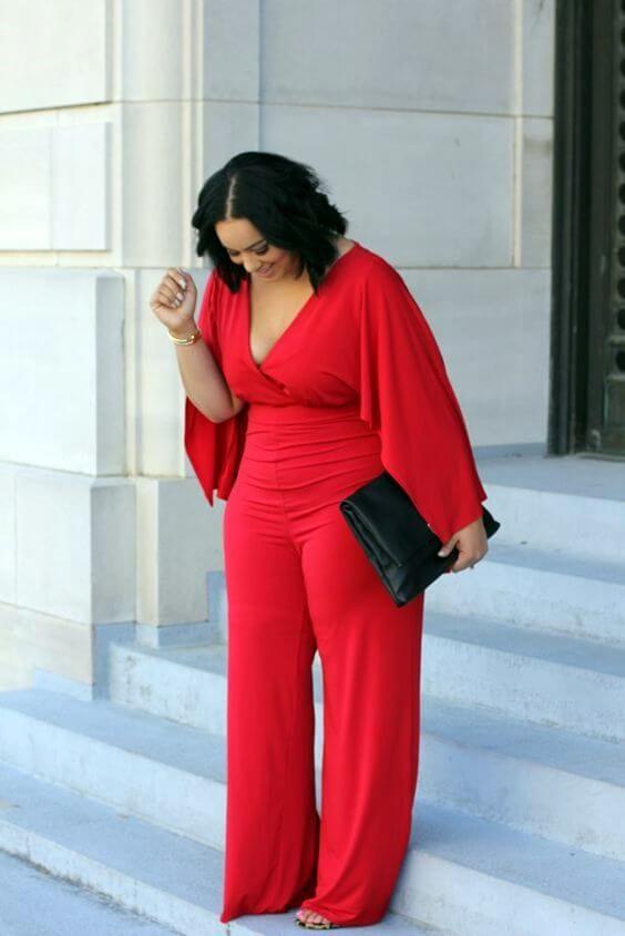 red christmas outfit ideas for plus size women