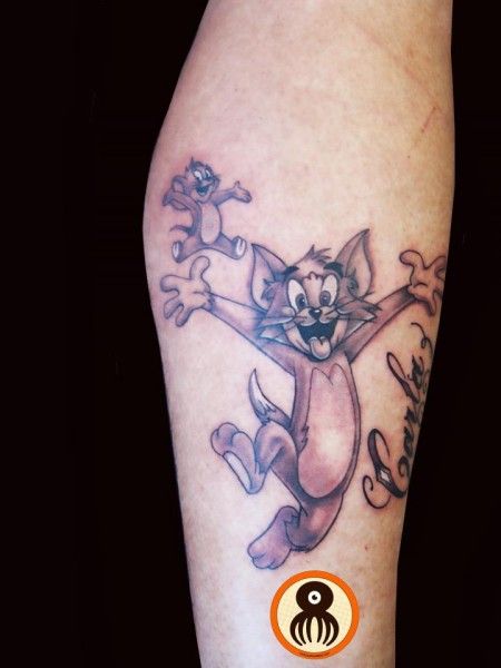 tom and jerry tattoo ideas