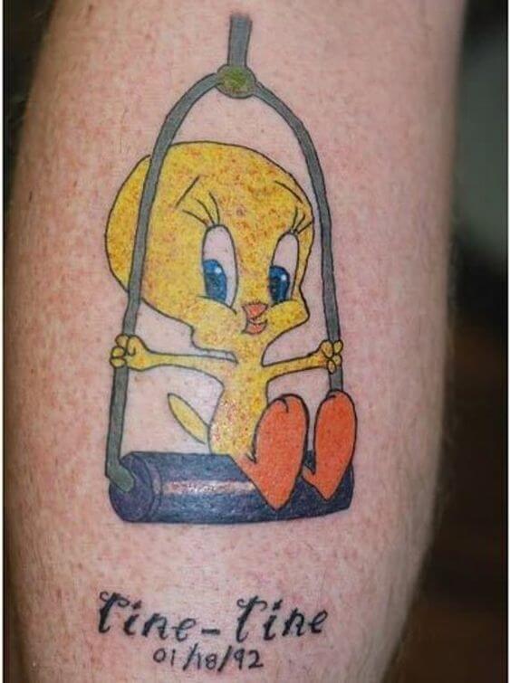 25+ Cute Tweety Bird Tattoo Design Ideas EntertainmentMesh