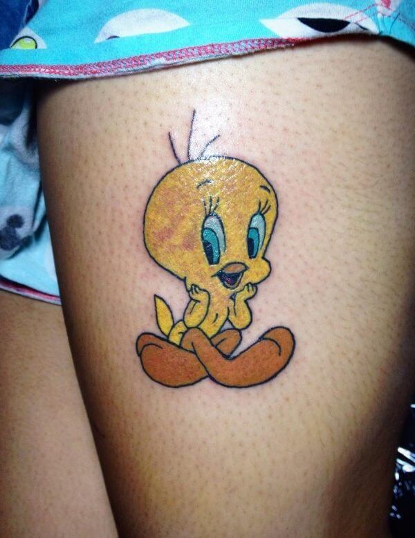 25+ Cute Tweety Bird Tattoo Design Ideas EntertainmentMesh